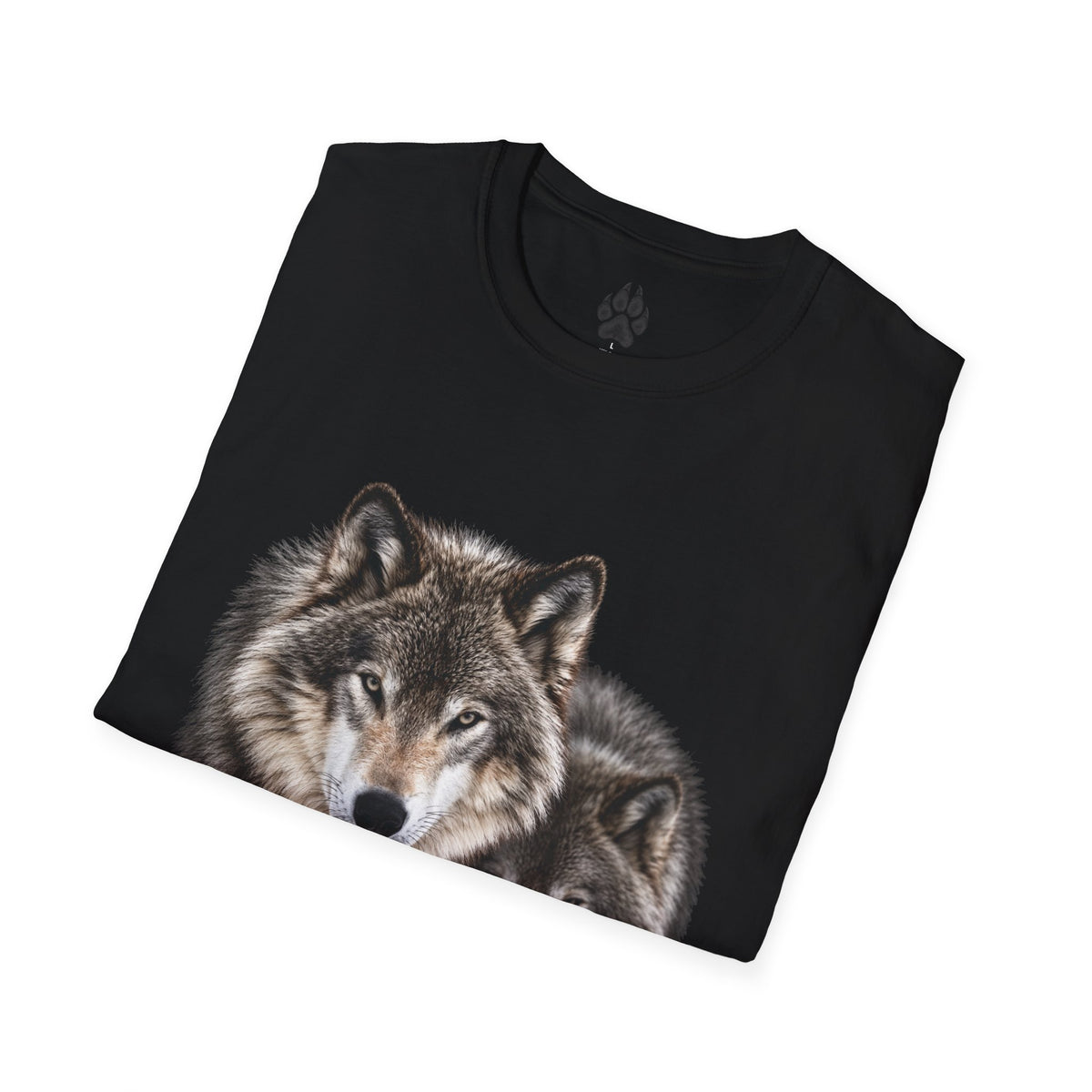 Wolf Pack T-Shirt — Realistic Double Wolf Graphic Tee