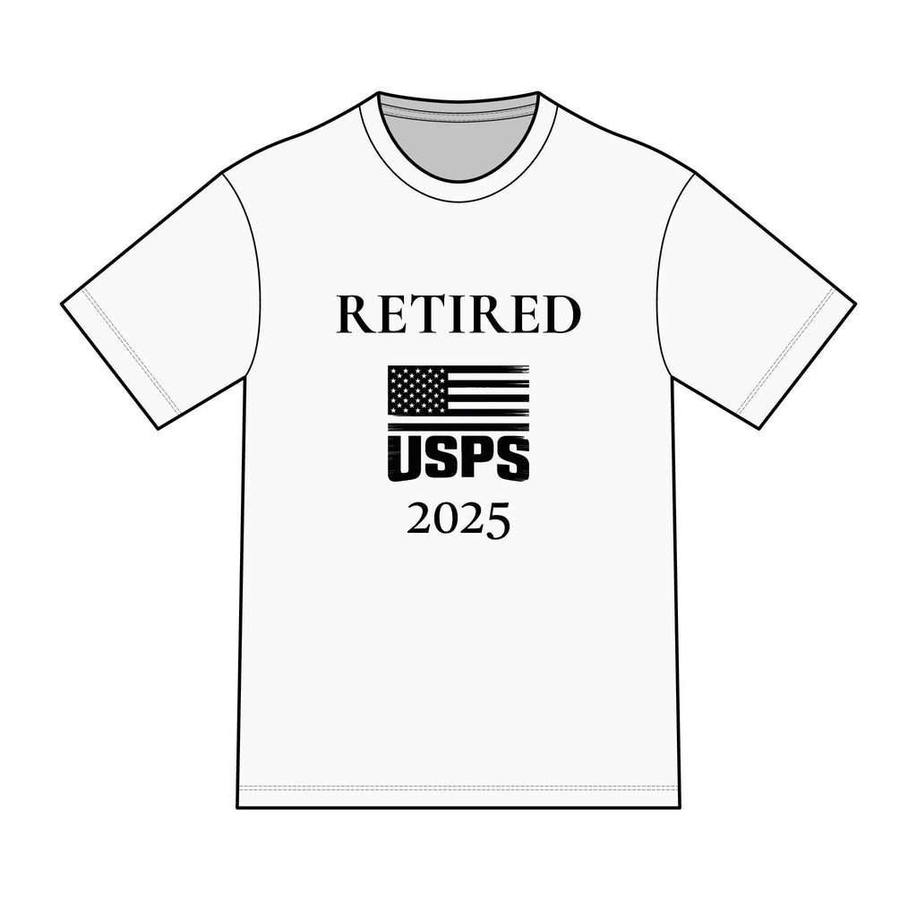 Retired Postal Worker T‑Shirt — Customizable Year District Perfect Tri Tee