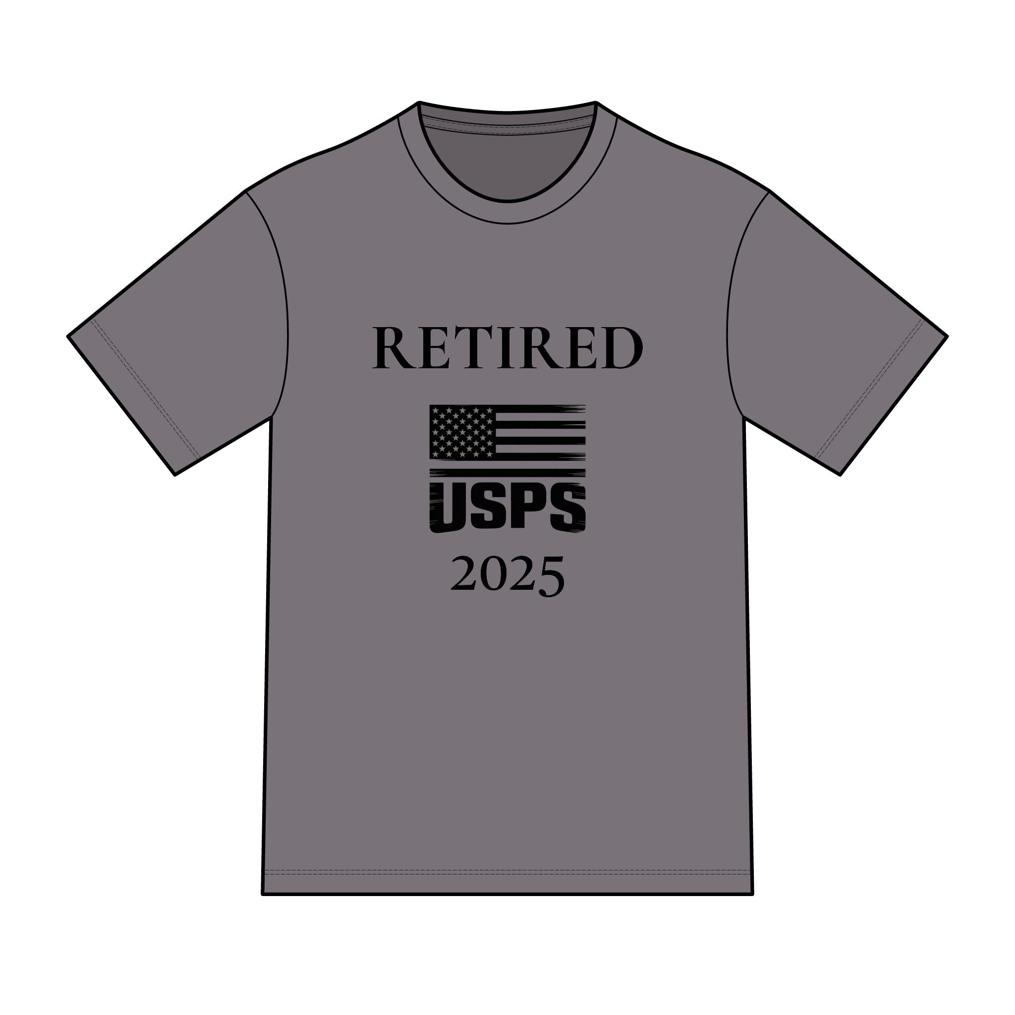 Retired Postal Worker T‑Shirt — Customizable Year District Perfect Tri Tee