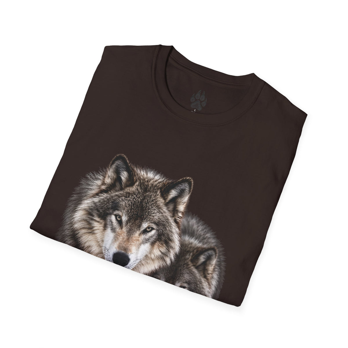 Wolf Pack T-Shirt — Realistic Double Wolf Graphic Tee