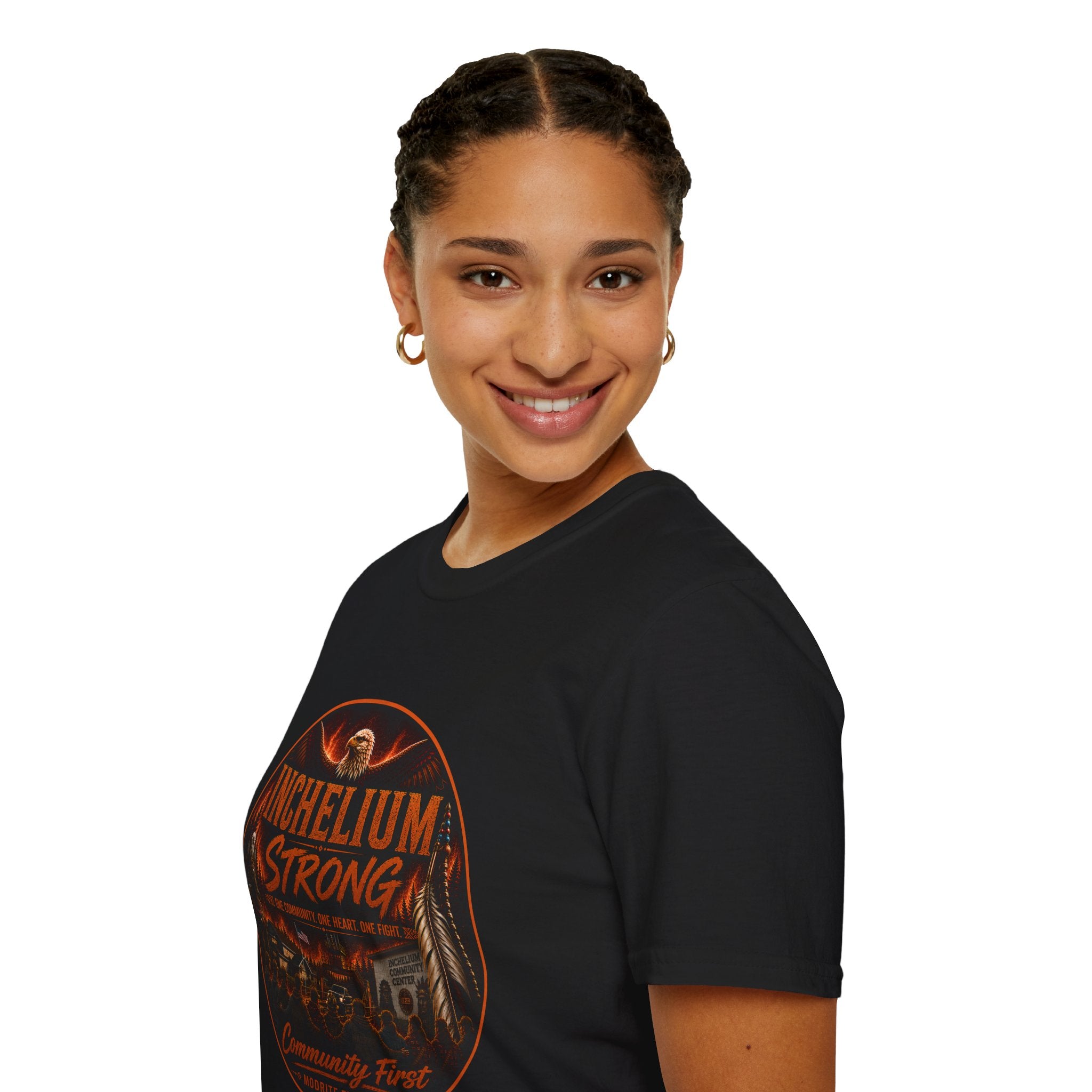 Inchelium Strong T-Shirt — Community First Tribal Pride Eagle Design