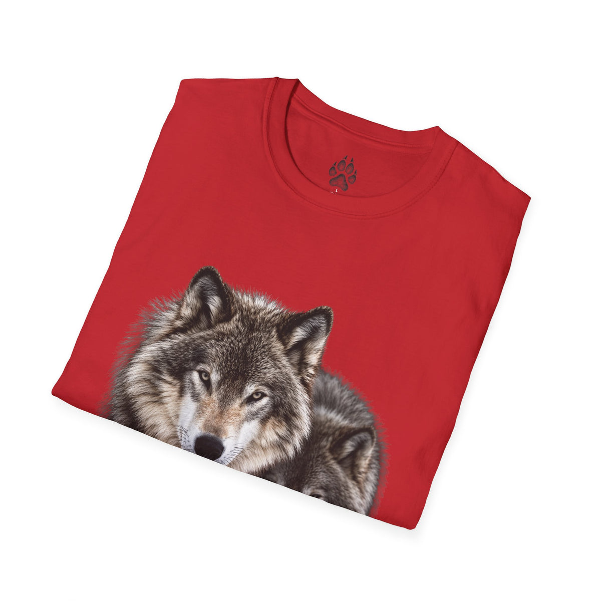 Wolf Pack T-Shirt — Realistic Double Wolf Graphic Tee