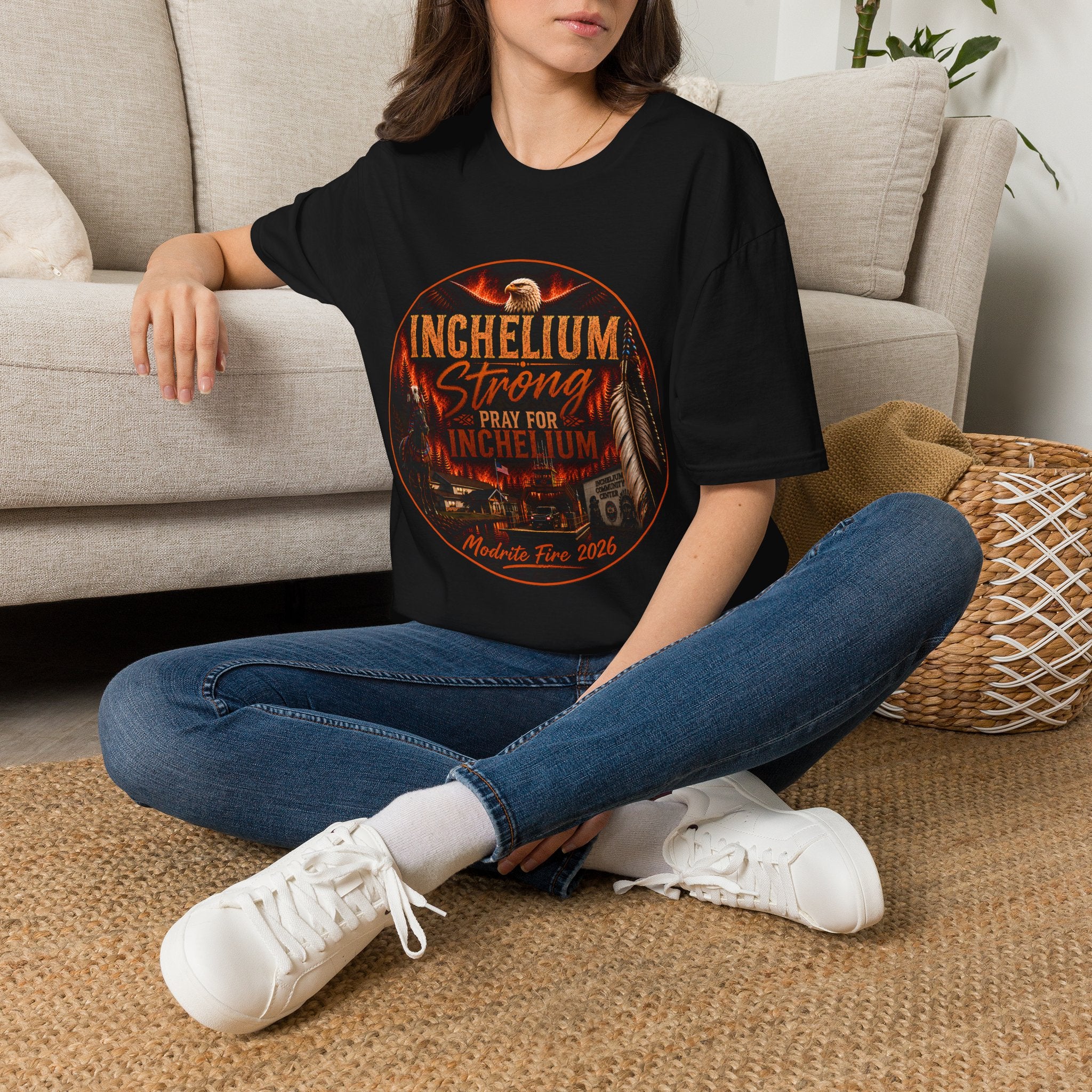 T-Shirt — Inchelium Strong Pray For Inchelium Eagles Fire Relief