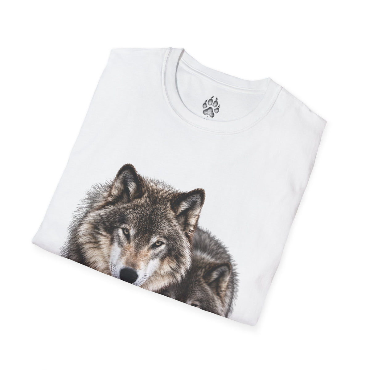 Wolf Pack T-Shirt — Realistic Double Wolf Graphic Tee