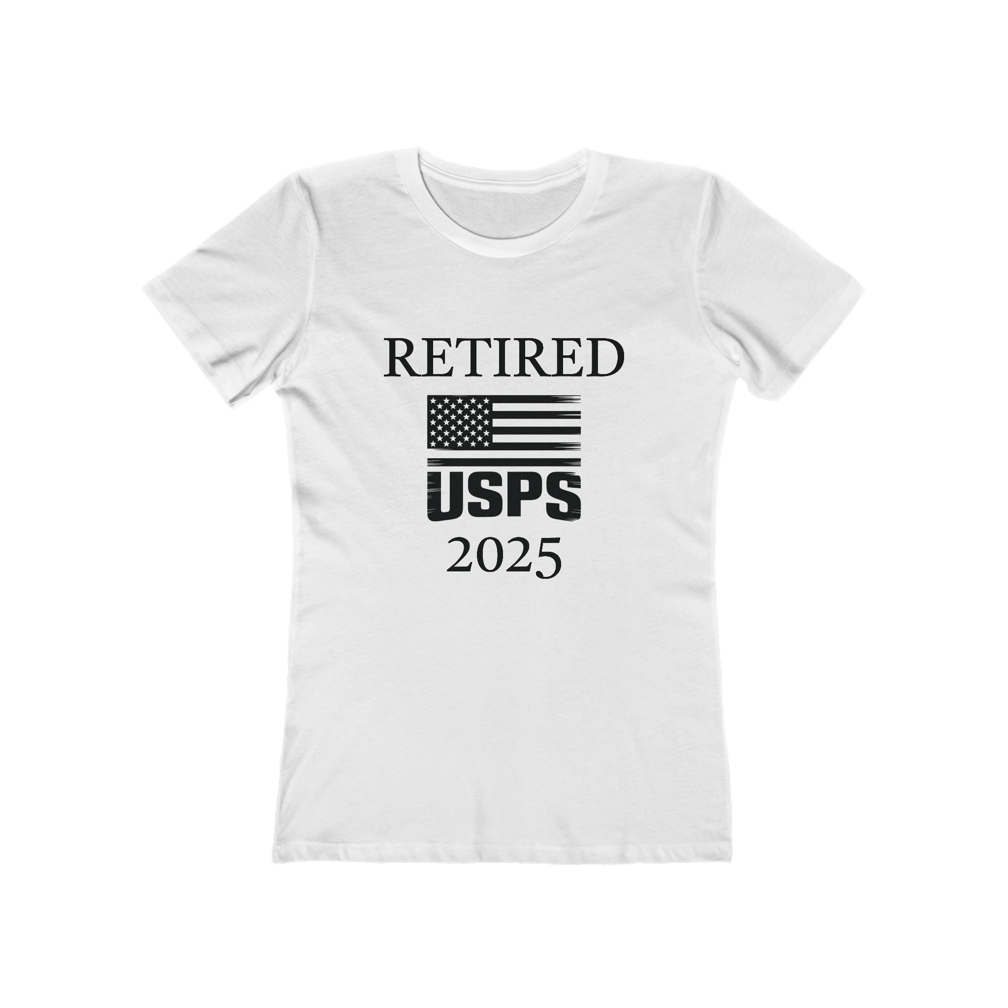 Retired USPS 2025 T-Shirt | Patriotic Flag Retirement Tee