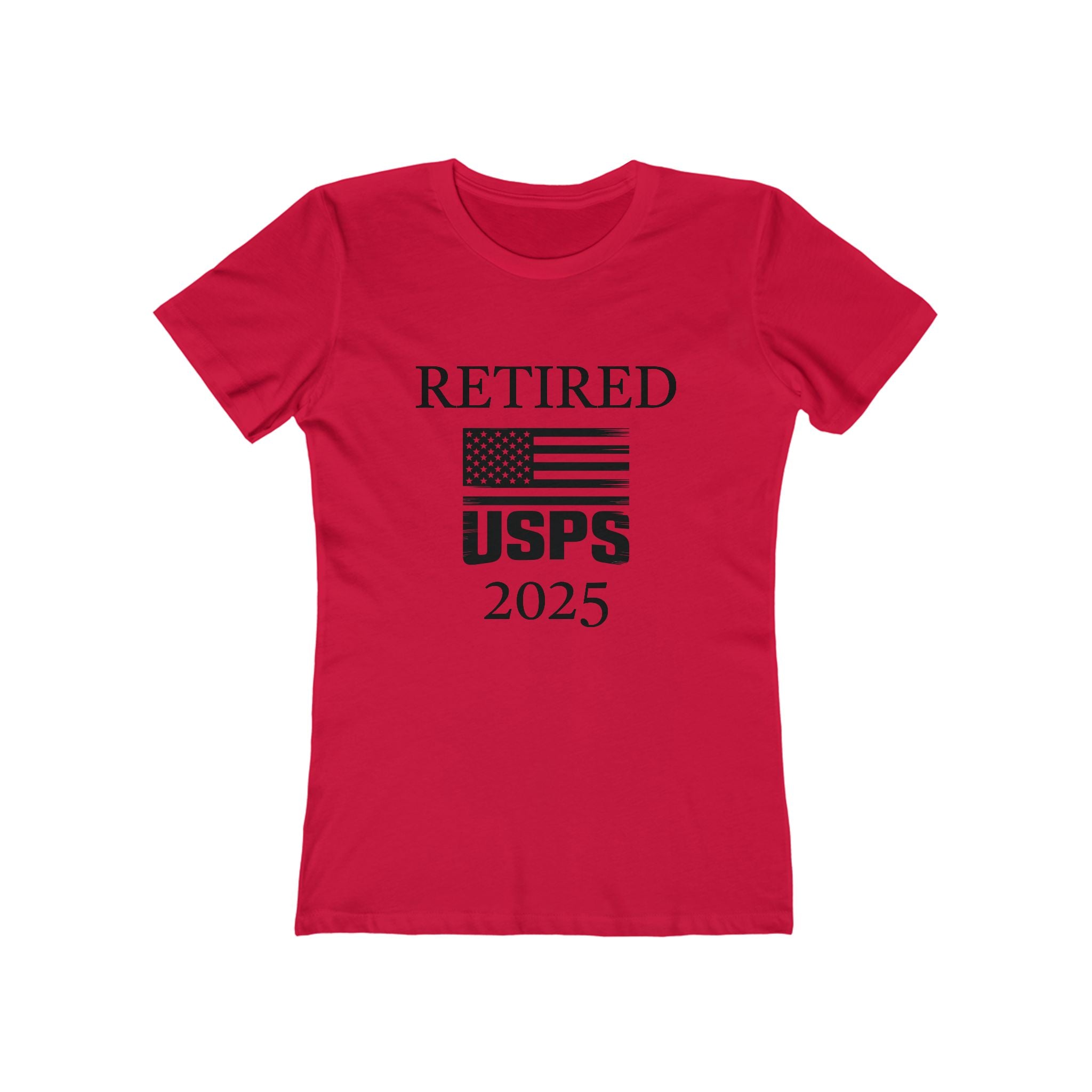 Retired USPS 2025 T-Shirt | Patriotic Flag Retirement Tee
