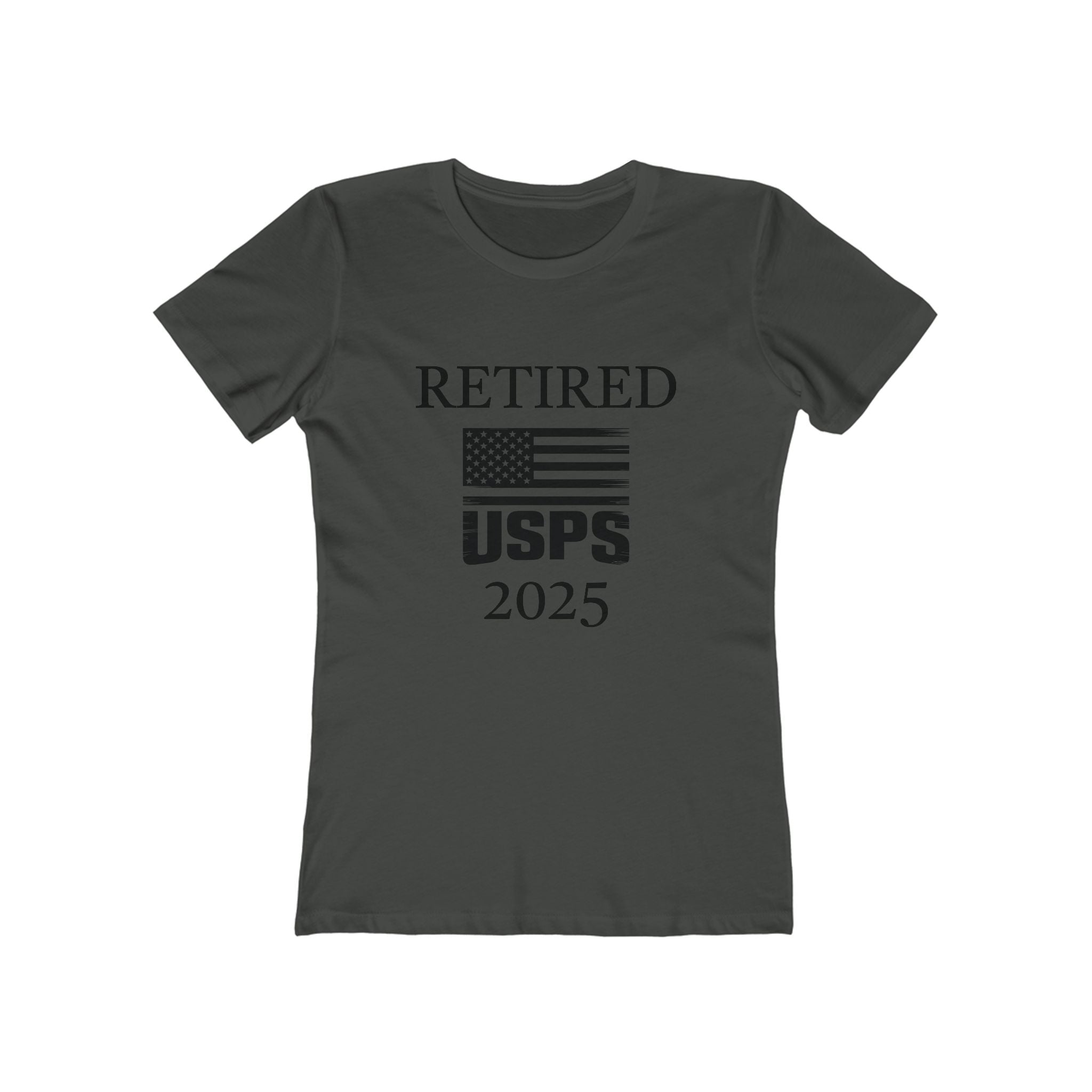 Retired USPS 2025 T-Shirt | Patriotic Flag Retirement Tee
