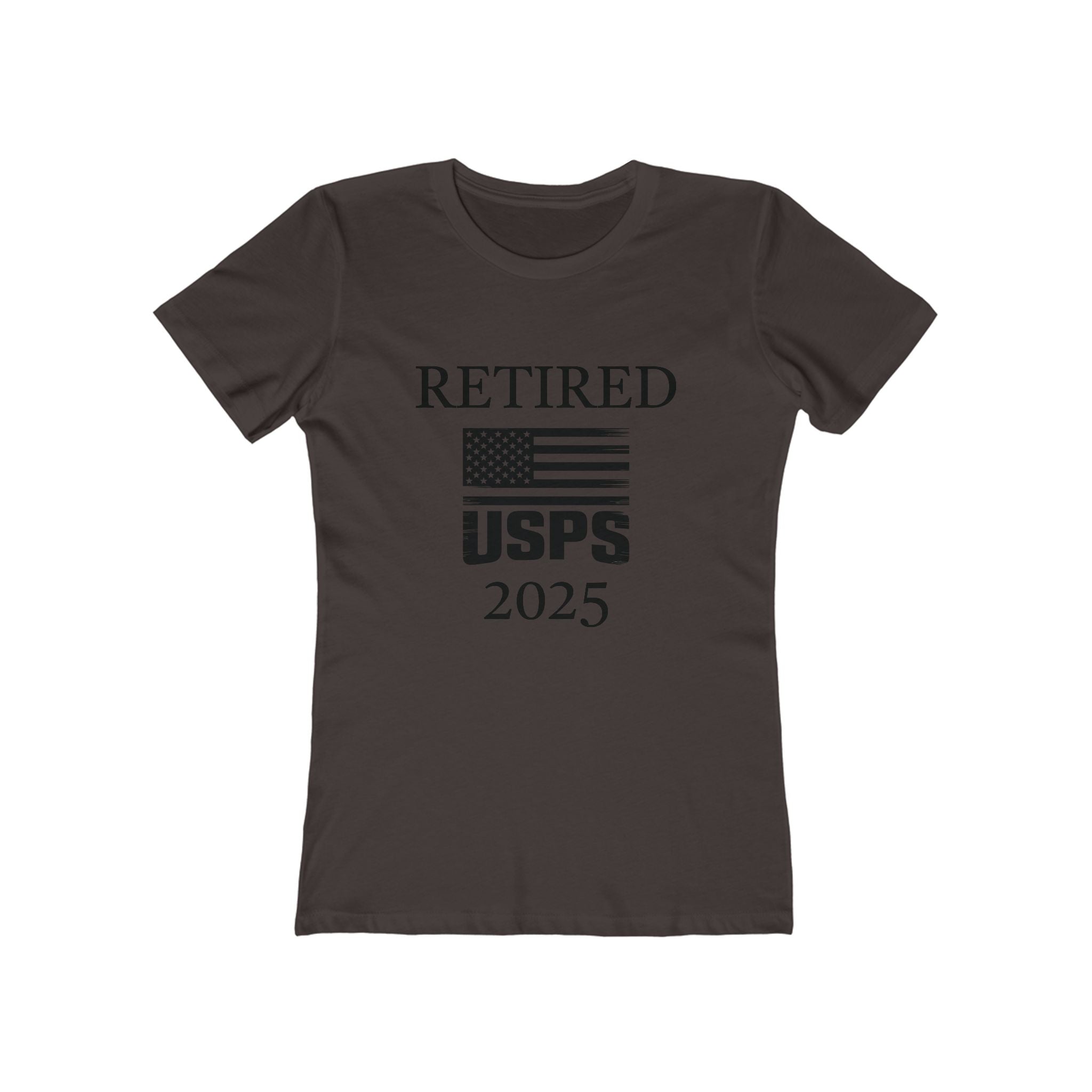 Retired USPS 2025 T-Shirt | Patriotic Flag Retirement Tee