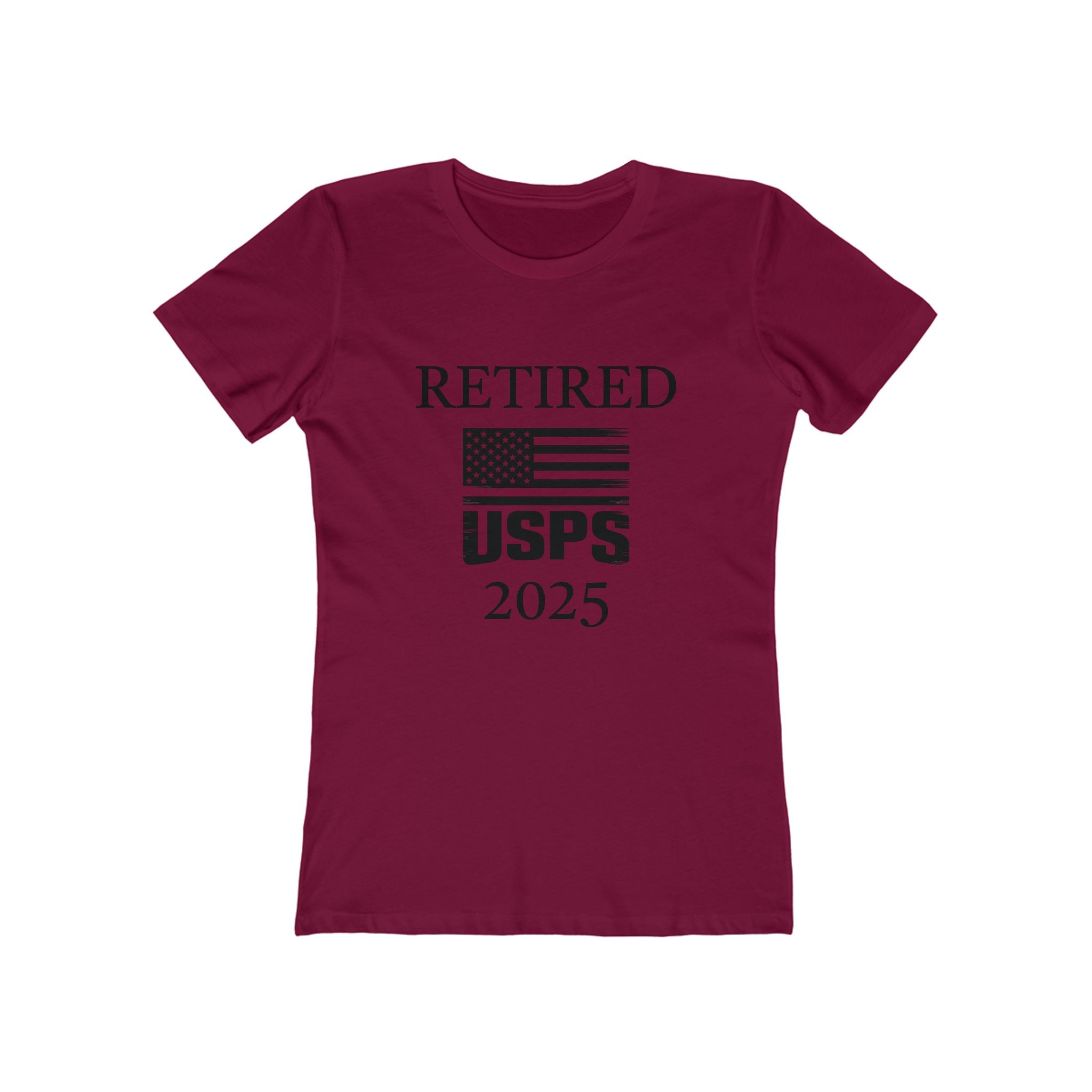 Retired USPS 2025 T-Shirt | Patriotic Flag Retirement Tee