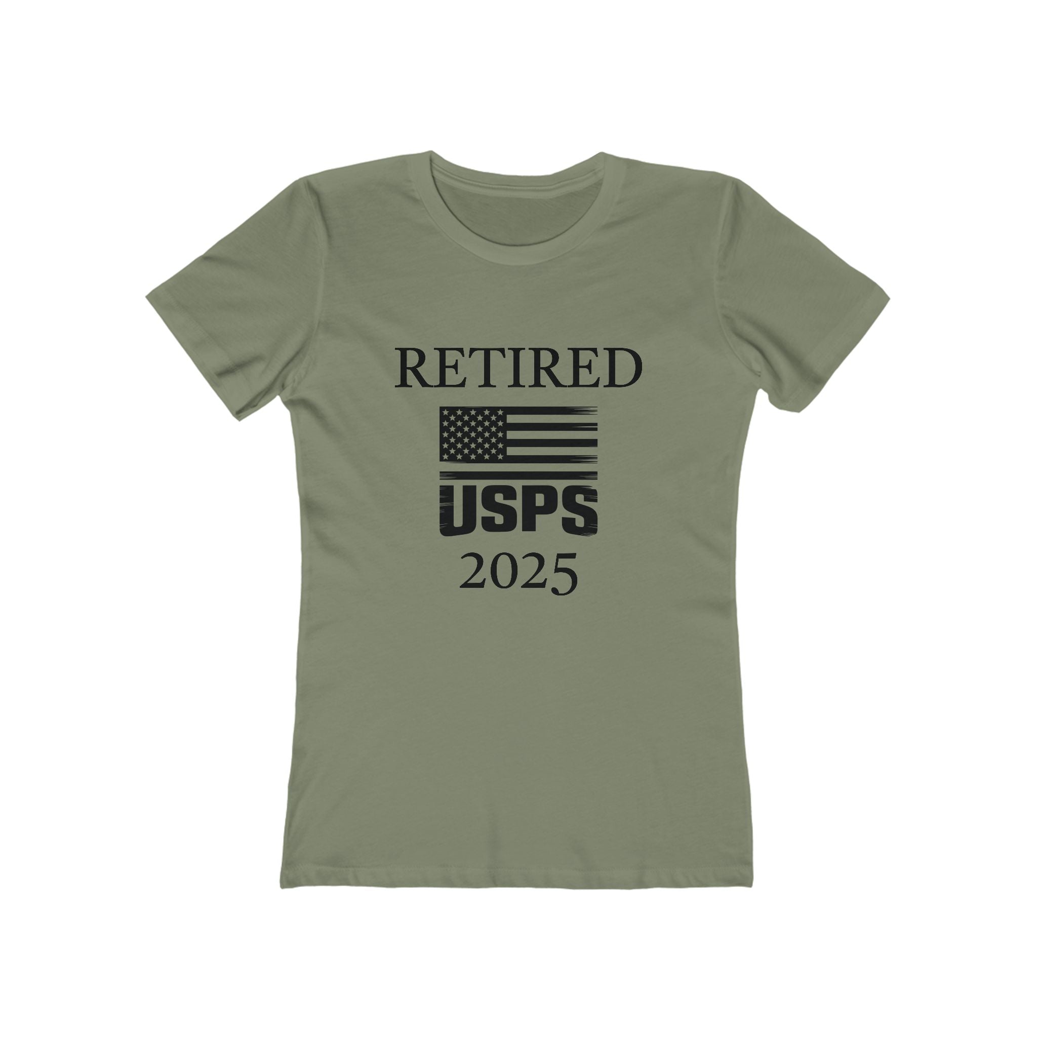 Retired USPS 2025 T-Shirt | Patriotic Flag Retirement Tee