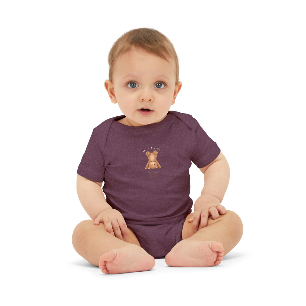 Infant One-Piece — "You Are Loved" with Silly Handstand Bear